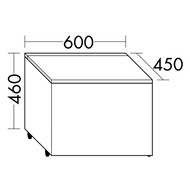 �����-������ Burgbad Sinea 2.0 600�460�450 �� ���������, 1 ���������, ��� ������� RCAJ060F2786