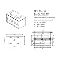 ����� ��� �������� Caprigo ������ (1000�625�520) 2 �����, ���� ��� ������������ BAL 100-4241