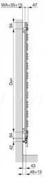 Полотенцесушитель стальной Zehnder Yucca Asym YAEL-090-50/RACY-C (1032х478) с пультом упр., цвет: белый