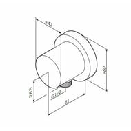 Шланговое подключение AM.PM F0600E00 1/2" хром