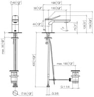 ��������� ��� ����������� Dornbracht Lisse 33500845-06 �������������, ������ ������, ������� �������