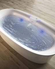Ванна отдельностоящая JACUZZI ARGA (1750х850х570) гидромассаж, подсветка ARG101C0118