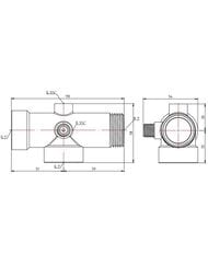 Пятиходовое соединение для насоса VALTEC 1"х80 мм, VTr.600.N.06080