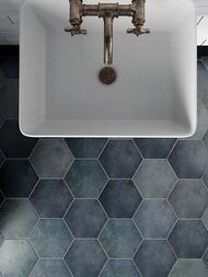 Керамогранитная плитка EQUIPE HERITAGE HEXAGONO Indigo (175х200) синяя, 24951 (кв.м.) — изображение 2