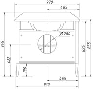 ����� ��� �������� Caprigo �������� 100 bianco 970�960�605 ��� ����������, � ������� 11113-�031G