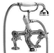 Смеситель на борт ванный Devon&Devon Coventry MARF20/BCR с лейкой и шлангом, хром