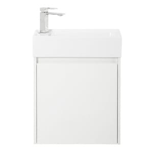 Тумба под раковину BelBagno KRAFT MINI (494х256х500) подвесная, правая, Bianco Opaco
