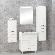 Раковина Aquaton Тигода 70 1WH302083 700x480x190 мм, перелив, отверстие под смеситель, белая