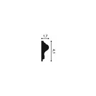 Молдинг Orac Decor P8030 (41х17х2000) белый (шт.)