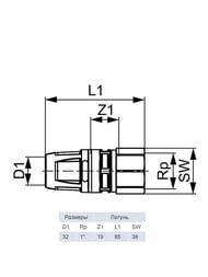 ���������� ������ TECElogo 32 � 1"�, � �����.�������, ������ 8710007