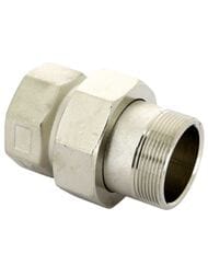 Американка Tiemme 1/2"Вх1/2"Н лат.никелир, 1500073(1555N000404)