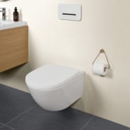 Унитаз подвесной Villeroy & Boch Subway 3.0 4670T0T2 (370х560х360) безободковый, антибак.покрытие