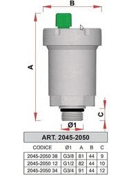  FAR 1/2", , , FA 2050 12