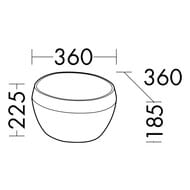 ���������� Burgbad Sys30 360�360�225 ���������, ���. ������, � �/�, ����� �������/������ MWFM036C0039