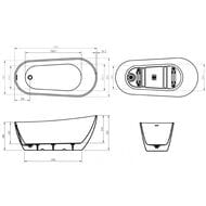 ����� ��������� BelBagno BB704-1700-800-K (1700�800�720) ���������������, �����