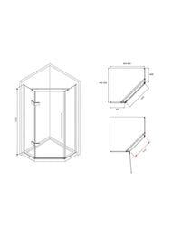 ������� ������ ABBER Ewiges Wasser AG05090M  (900�900�1950) ������������, ������ 6�� �������/����