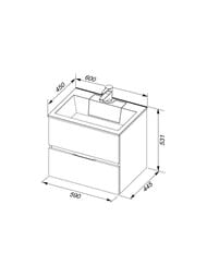 ����� ��� ���������� Aquanet ������ 60 (590�531�445) ���������, 2 �����, ����� �������� 183991