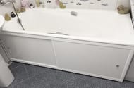 Экран под ванну A-SCREEN белый матовый 1630х500-650 белый профиль, 2 дверцы