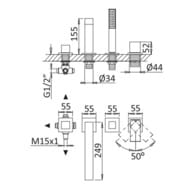 ��������� �� ���� ����� CEZARES PORTA-BVDM4-NOP �� 4 ���������, ������ �������