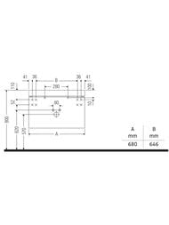 ����� c ��������� Duravit Brioso (800�480�502) ���������, 1 ���. ��� ����., ����� ������ BR4601O1022