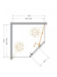 ������� ������ CEZARES RELAX (1000�1000�2000) RELAX-304-P-1-100-C-BORO ������ �������/������. ������