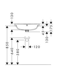 �������� Hansgrohe Xuniva Q 550�450�175 ������������,��������� ��� ���������,����� 60162450