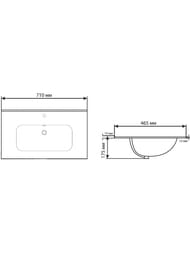 ��������-���������� Aquanet Flat 70 710�465�175 � ���������� ��� ���������, ����� 284027