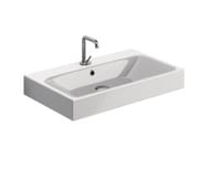 Раковина Kerasan Cento 353201*1 700х450мм, накладная, с отверстием под смеситель, белый
