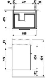 ������! ����� � ������������ Laufen KARTELL (595�455�615) ���������, 2 �����, ����: ���������