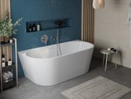 Ванна акриловая BelBagno BB710-1700-800 (1700х790х570) пристенная,полукруглая,белый