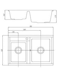 ����� ��������������� Aquaton ����� 78 DBL (780�520�218) ��� ����, ��������  1A723132DE220