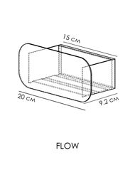 ����� FLOW Radius Mono 200�92�90 ���������, 1 �����, ����� Fl-ra-m20-�