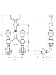 ��������� ��� ���� Migliore CRISTALIA ���������, ������/����� Swarovski 27183 (ML.CRS-3746.DO)