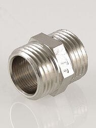 Ниппель VALTEC  1/2" латунь никелированная VTr.582.N.0004