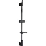 Душевая штанга ESKO SR720QBlack 720мм, с мыльницей, нержавеющая сталь, цвет: черный матовый