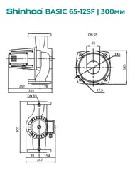   SHINHOO BASIC 65-12SF 3x380, DN 65, , 71222007