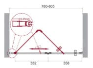    BelBagno Albano 780-8051950 ALBANO-BS-12-80-C-Cr ,  ./  (ALBANO-40/40-C-Cr+AEK-WLM-45-Cr)