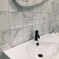 Смеситель на раковину CISAL Less New с донным клапаном, черный матовый LN00051040