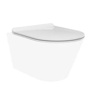 Сиденье для унитаза KERAMA MARAZZI PLAZA Modern с микролифтом, 360х480х25, белый глянцевый PLMR.seat.02\WHT