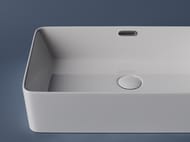 Раковина накладная Ceramicanova Element 600х380х140 прямоугольная, перелив, цвет: белый CN5025
