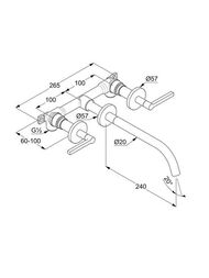 ��������� KLUDI Nova Fonte Puristic ��� ����������� ����., 3 ���. ����� 240��, ������ ���. 201463915
