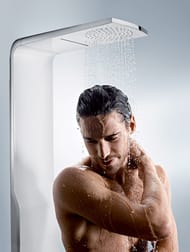 Душевая панель Hansgrohe Raindance Lift с термостатом, белый/хром 27008400