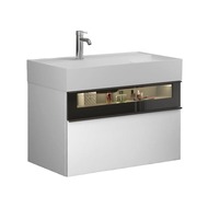 ����� � ��������� Burgbad Yumo 815�610�470 ���������, LED, 2 �����, ������/����� ������ SFMX082F3193