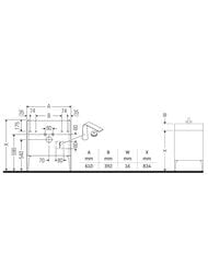 ����� ��������� Duravit XViu 610�591�480 2 �����, ����� ������/������� XV43000B122