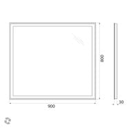 ������� BelBagno (900x30x800) � ���������� � ��������� ������������ SPC-GRT-900-800-LED-BTN