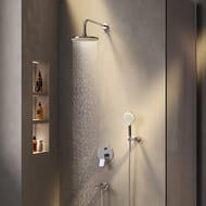 Душевая система AM.PM X-Joy FB85A10020 смеситель для ванны/душа, верхний душ 220мм, ручной душ,излив