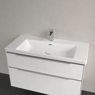 Раковина накладная Villeroy&Boch Subway 3.0 1000х470х165, перелив, отв. под смес., белый 4A70A501