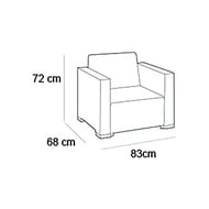   KETER CALIFORNIA DUO ARMCHAIR (83x6872), 2 , -