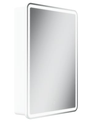 Зеркальный шкаф SANCOS Diva (600х150х800) правый,2полки стекло,подсвет,сенсор включатель,белый DI600