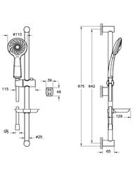 ����� ���������� Vitra Flow Round 3-�-1 ��� ��������, ����� � ����, ������� ��������,���� A42302EXP